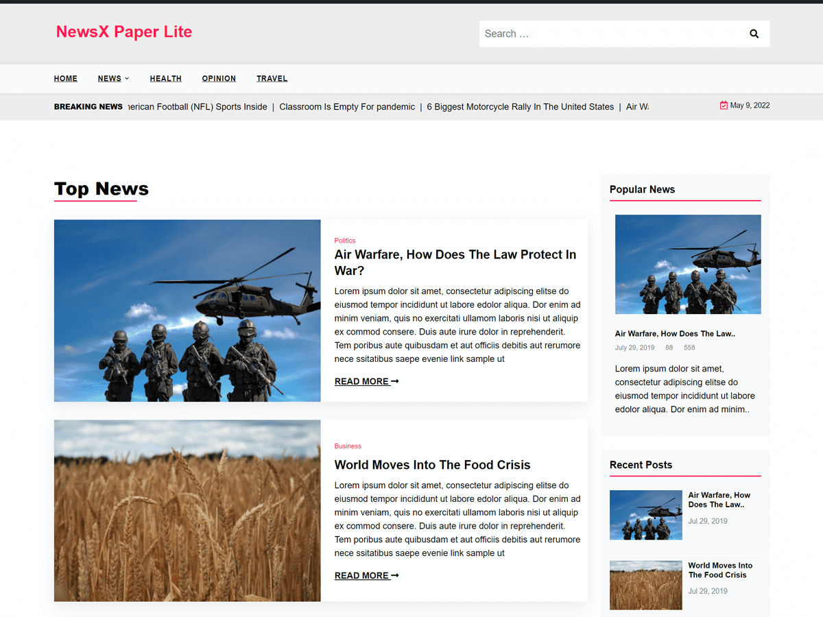 NewsX Paper Lite Screenshot