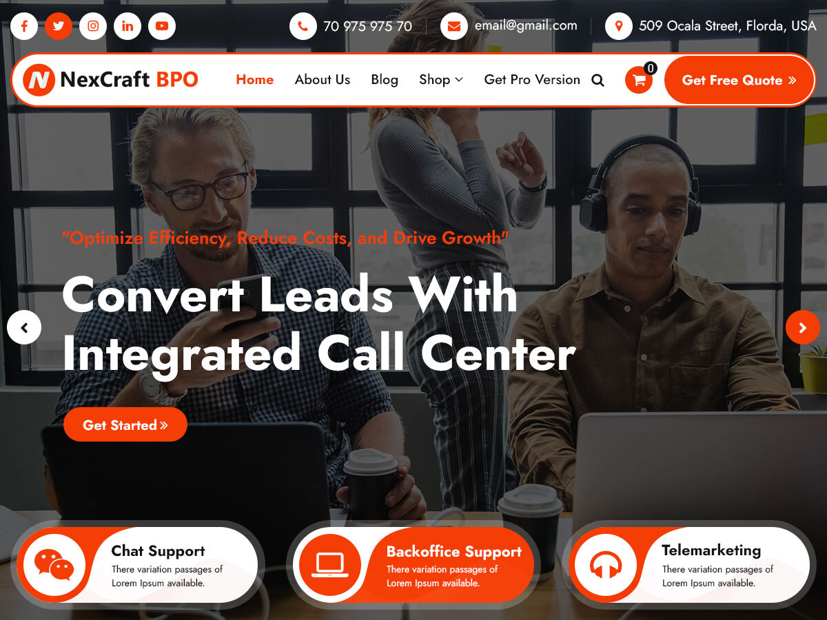 Nexcraft BPO screenshot