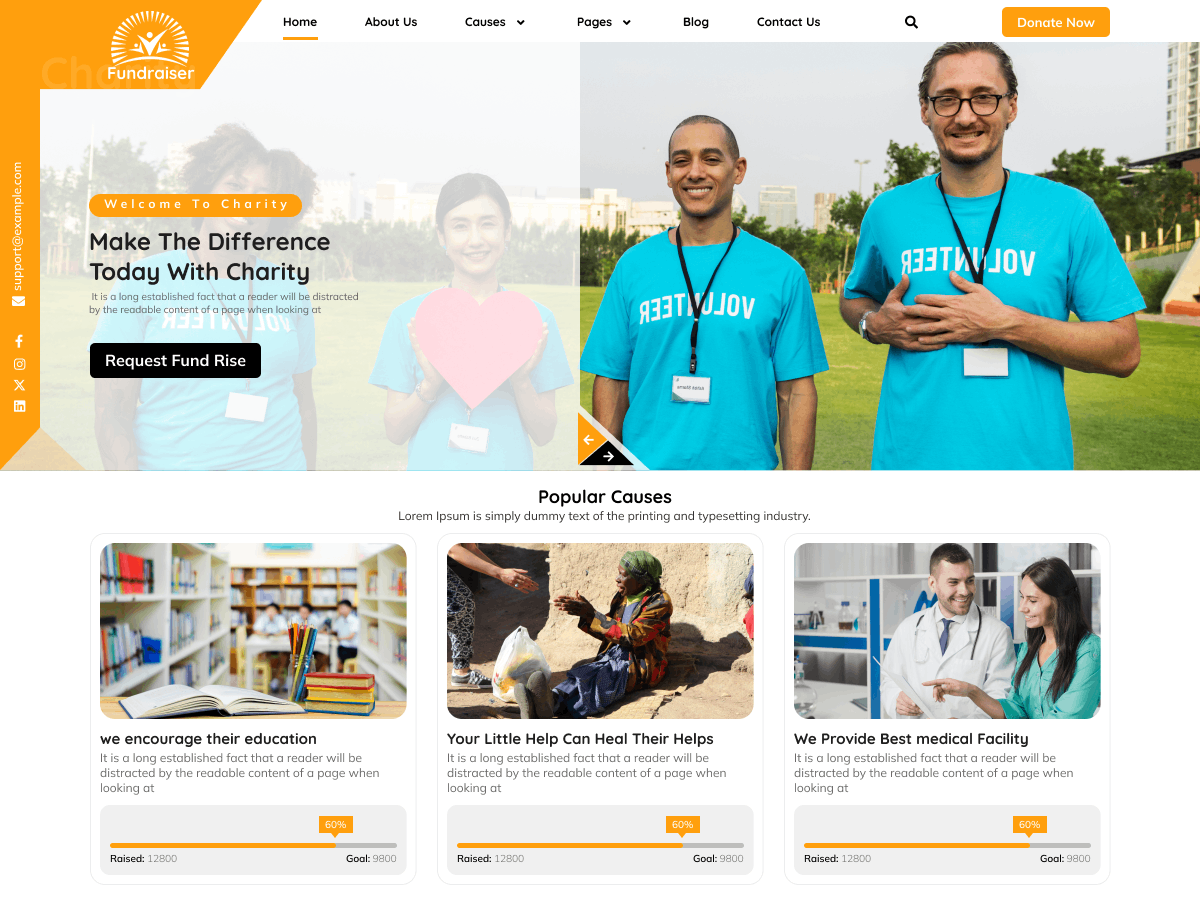 NGO Fundraiser screenshot