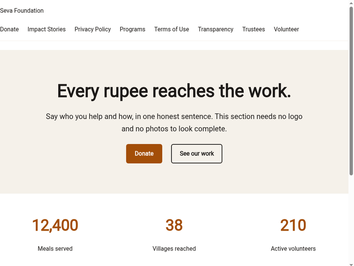 Nonprofit Seva