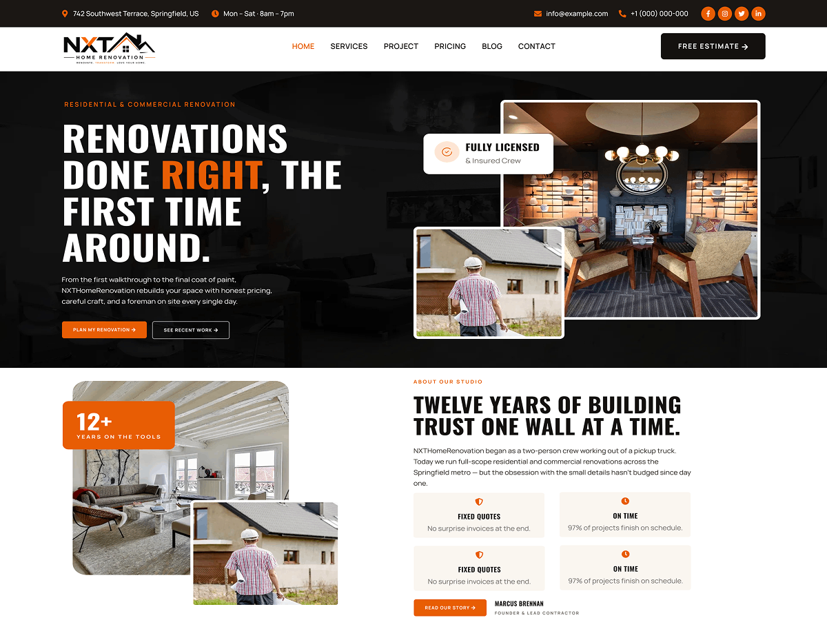 NXT Home Renovation
