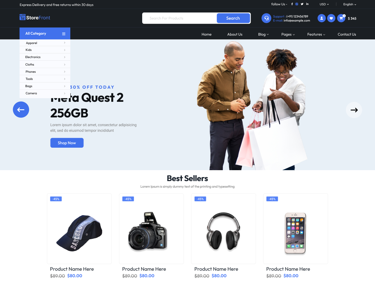 Omega Storefront screenshot