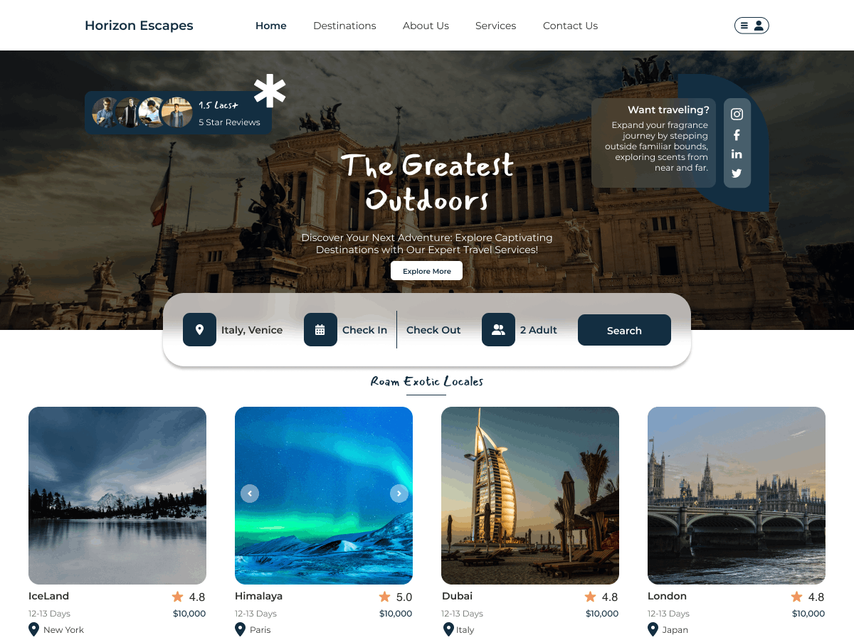 Omega Travel Agents screenshot