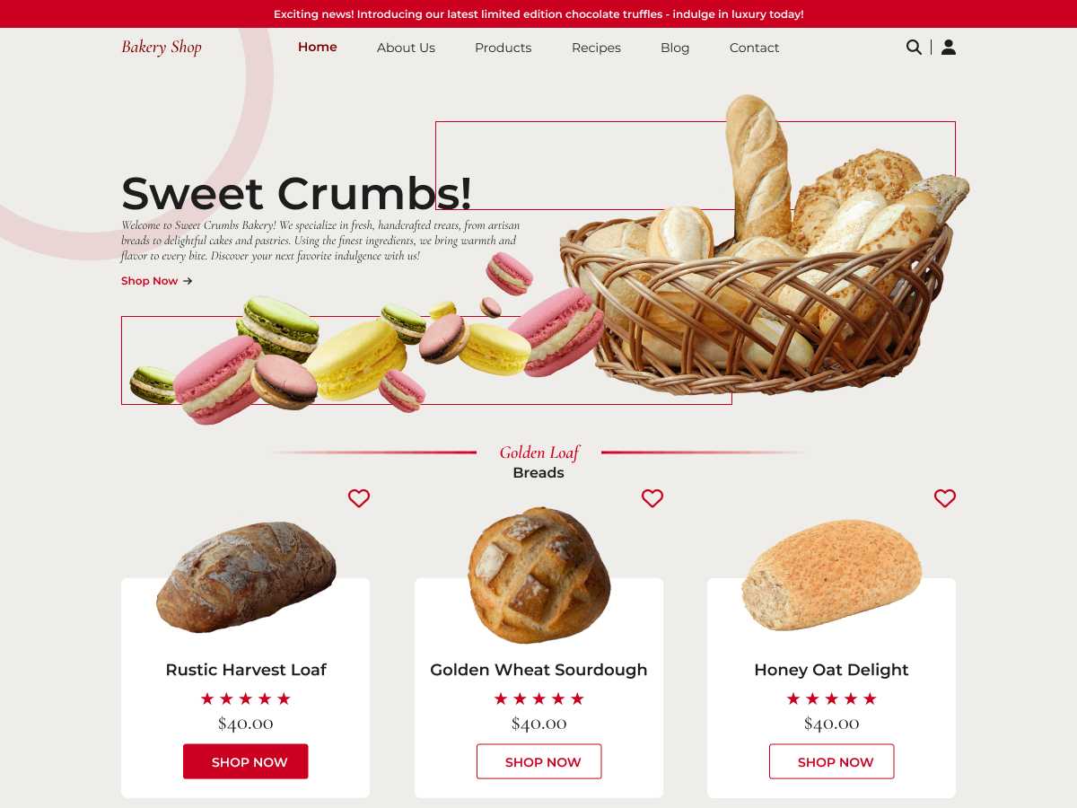 Online Bakery Shop screenshot