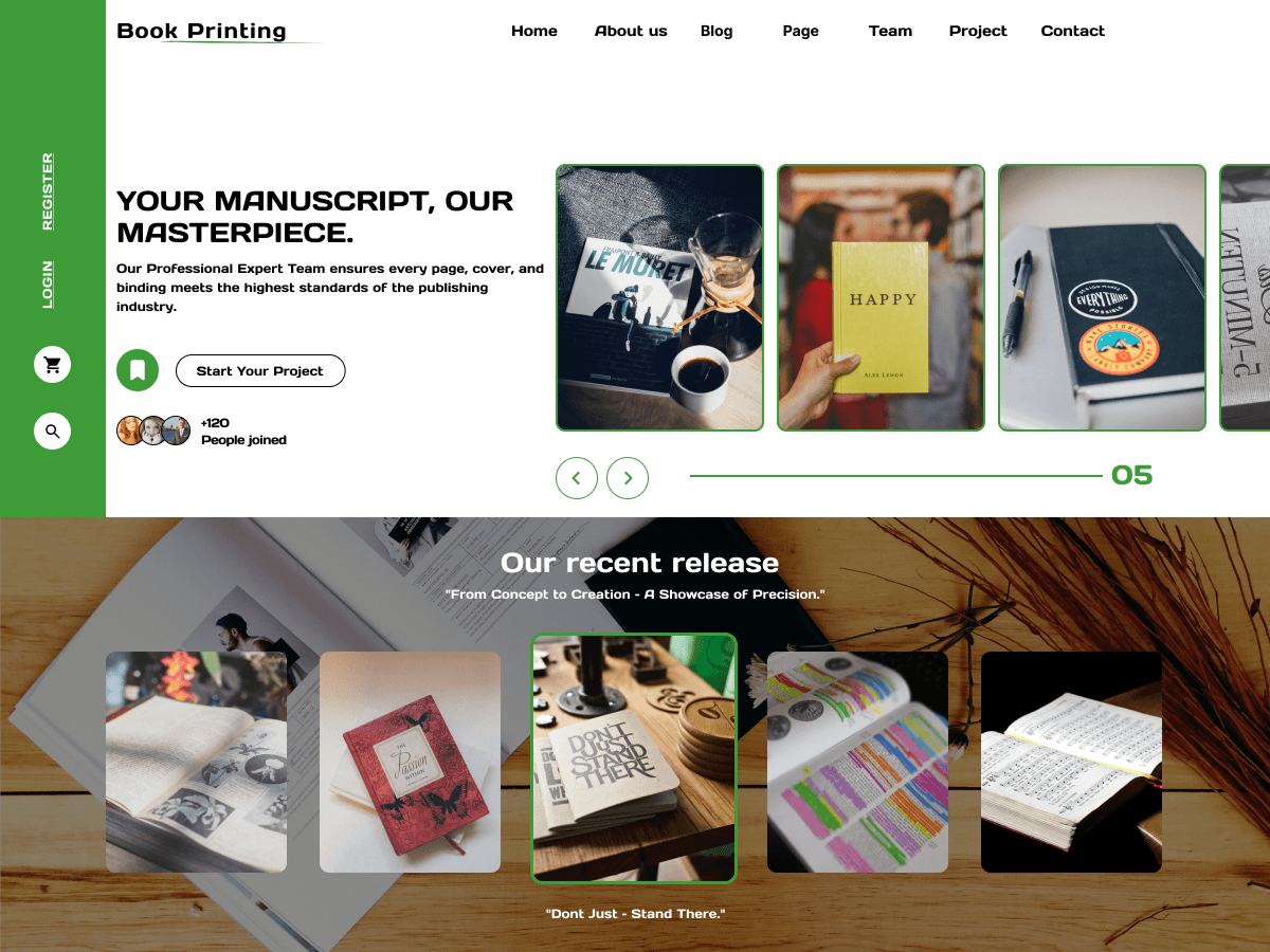 Online Book Printing screenshot
