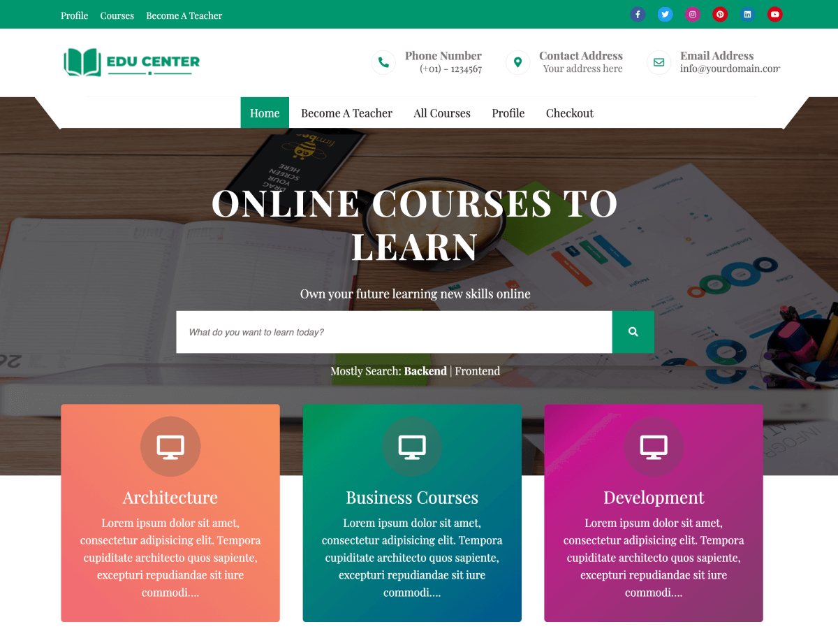 Online EduCenter Screenshot