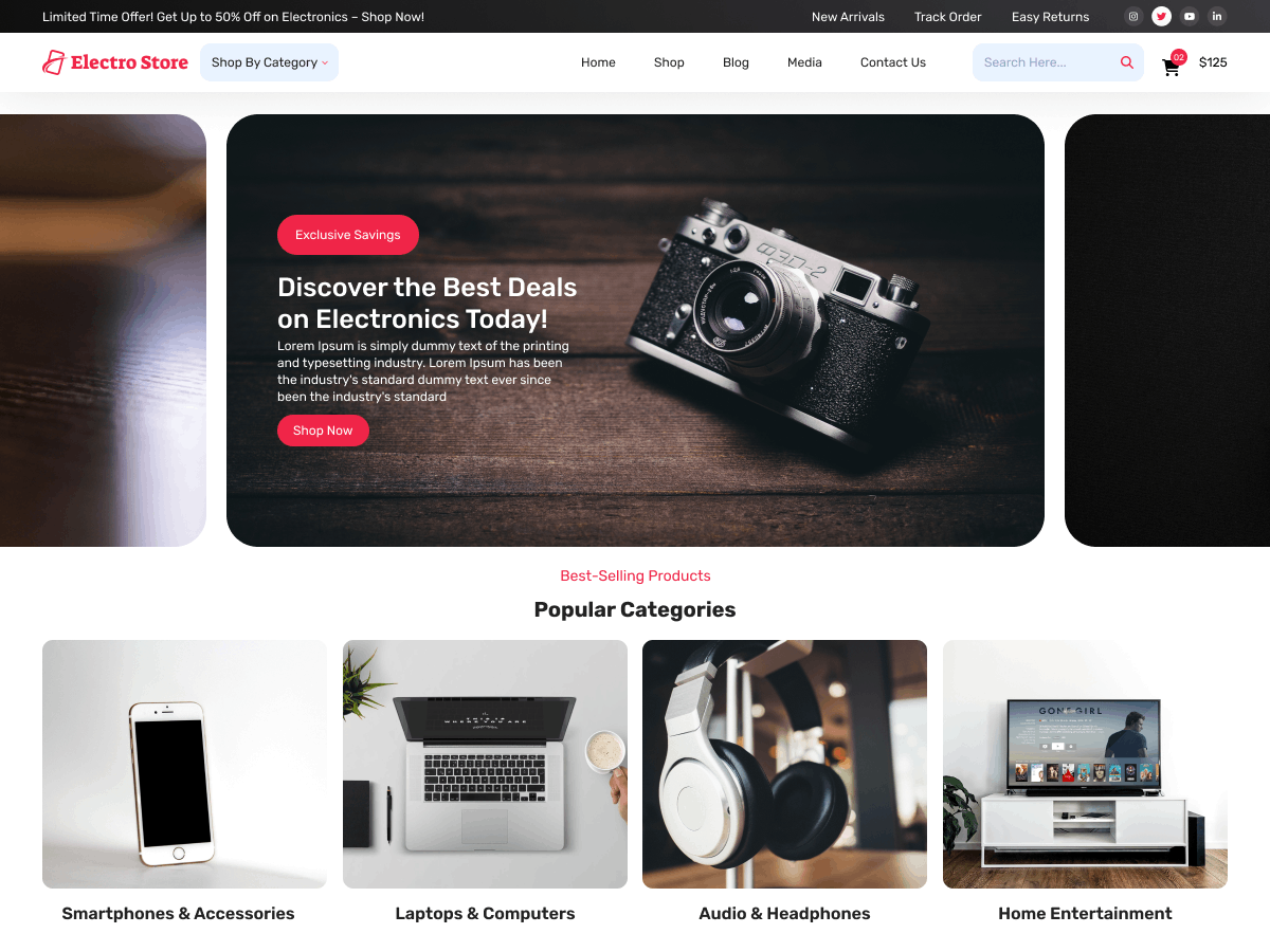 Online Electro Store screenshot