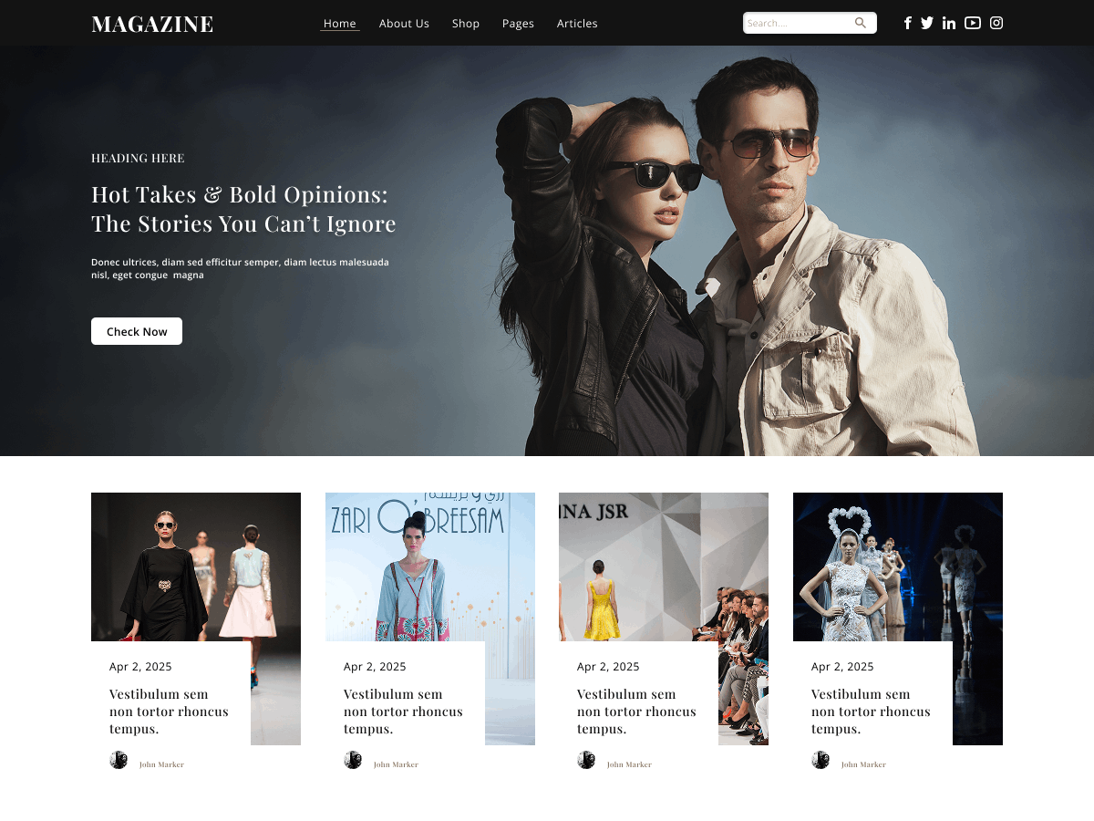 Online Magazine screenshot