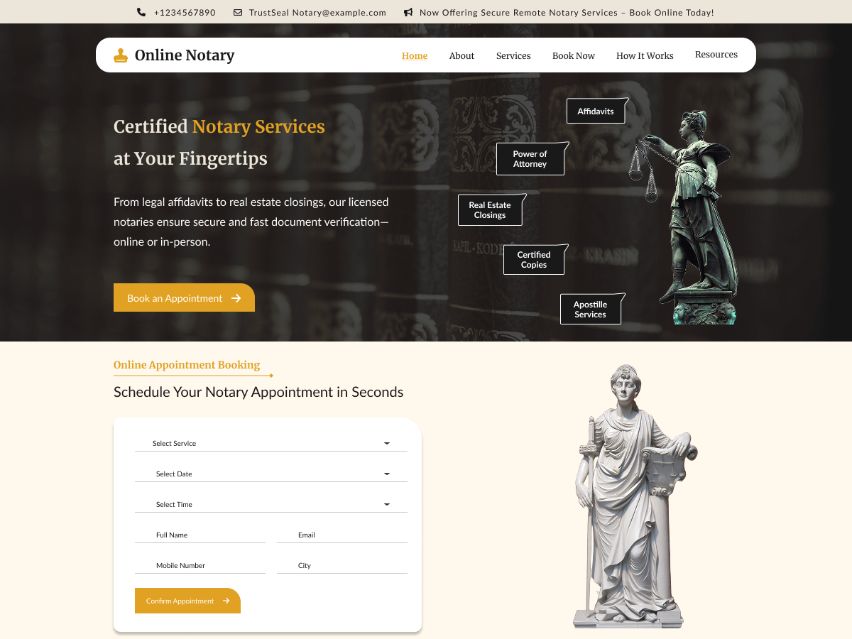 Online Notary screenshot