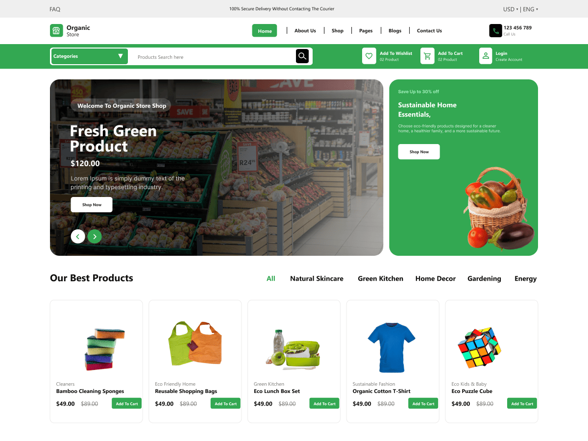 Online Organic Store