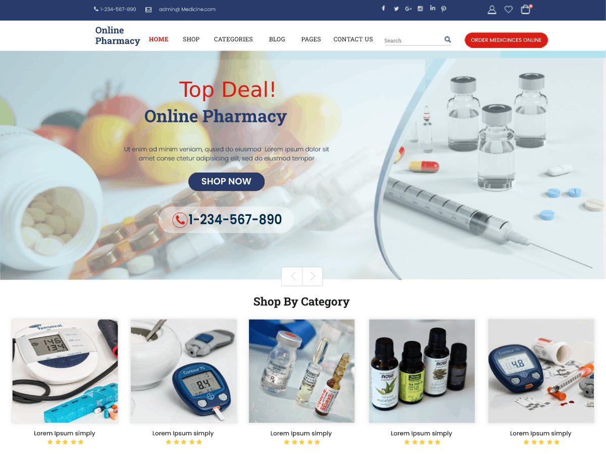 Online Pharmacy screenshot