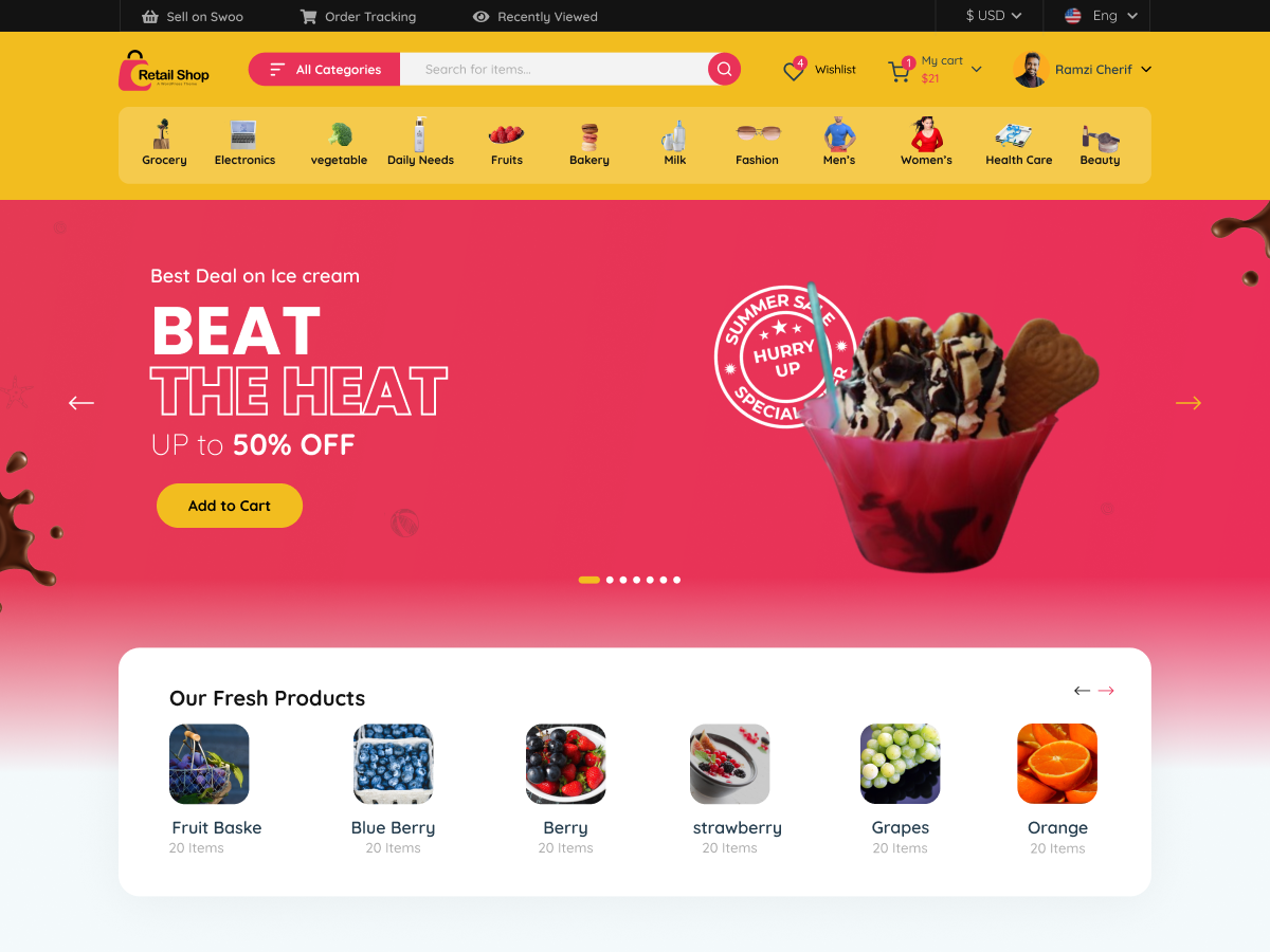 Online Retailer screenshot