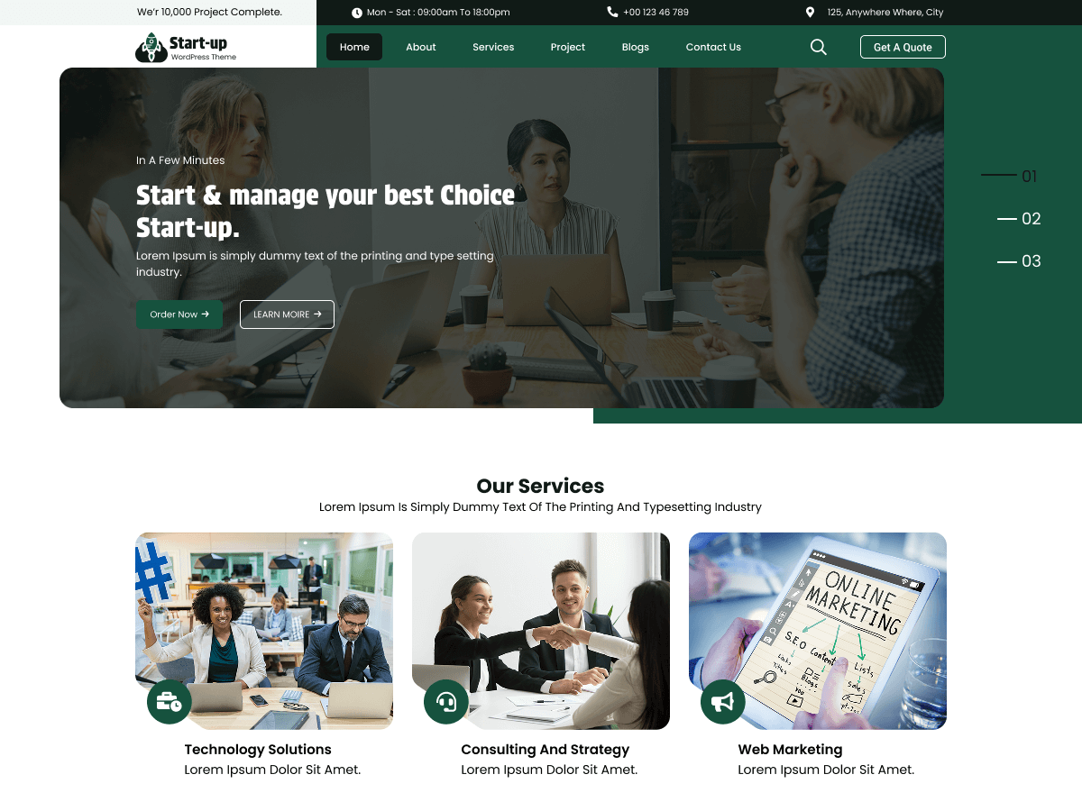 Online Startup Agency screenshot