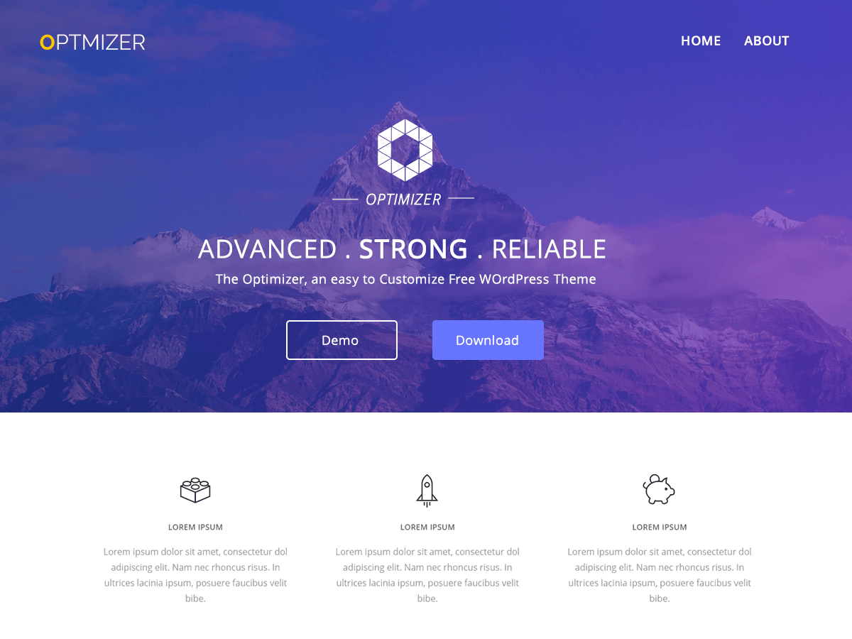 Optimizer WordPress Theme by layerthemes