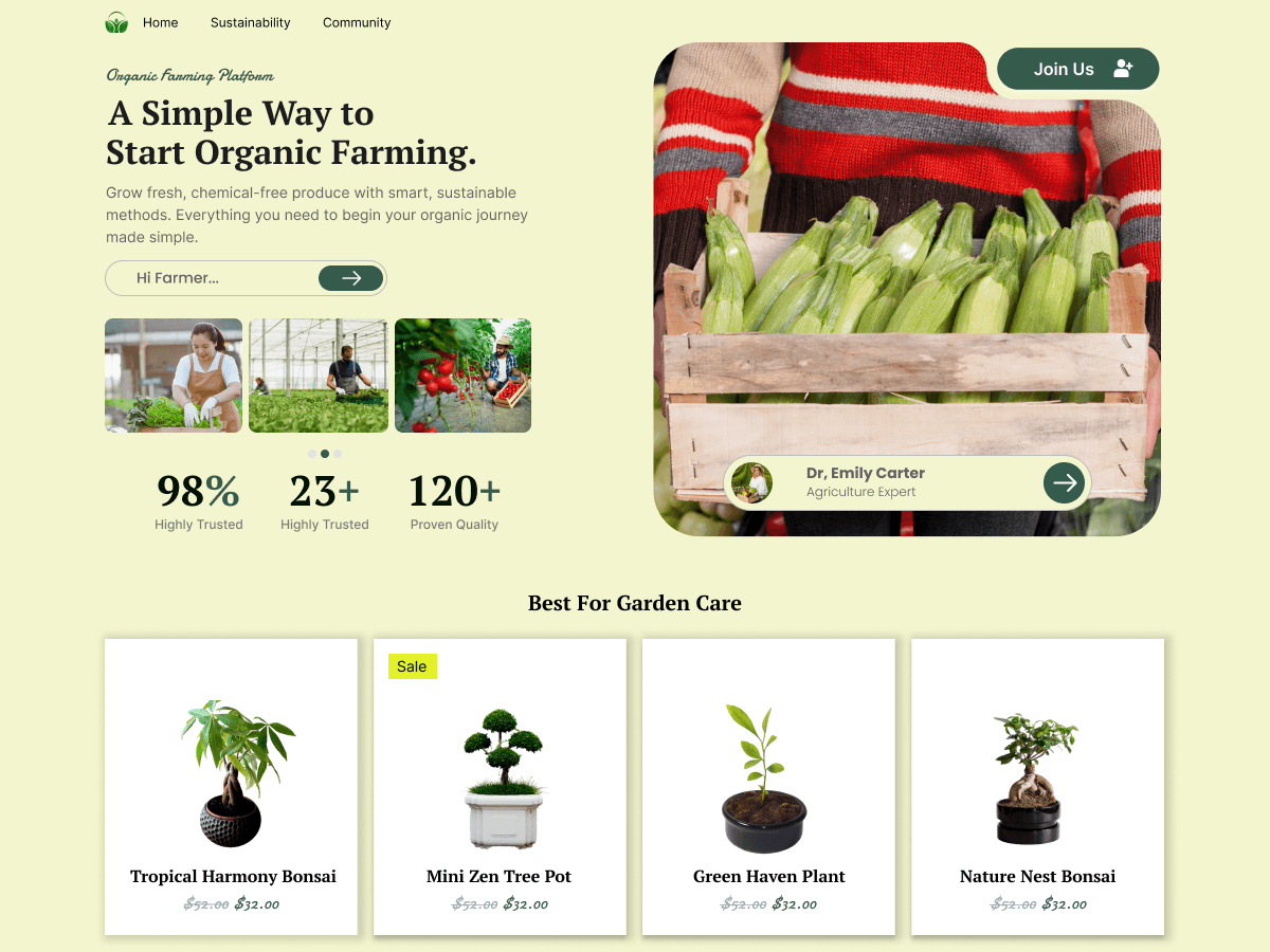 Organic Online Shop screenshot