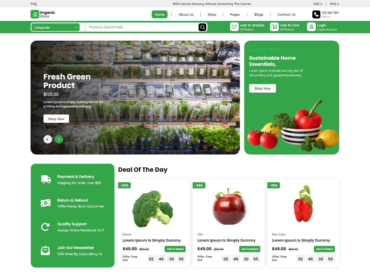 Organic Store screenshot