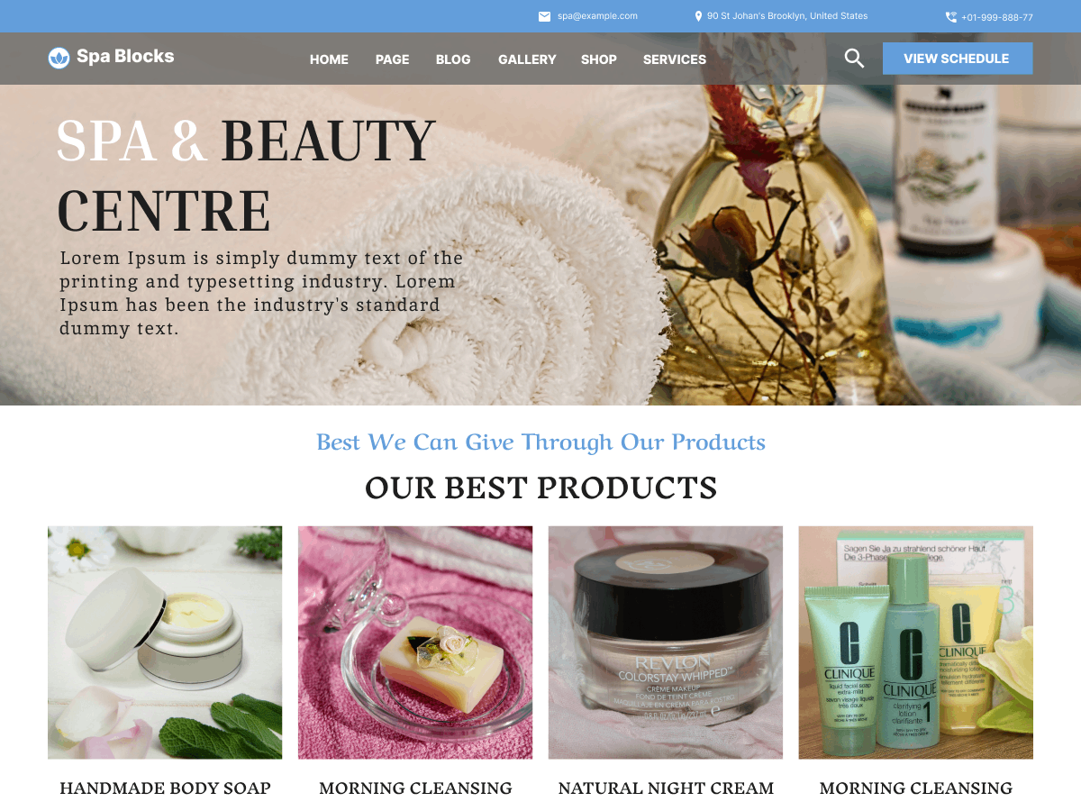 Ovation Spa Blocks screenshot