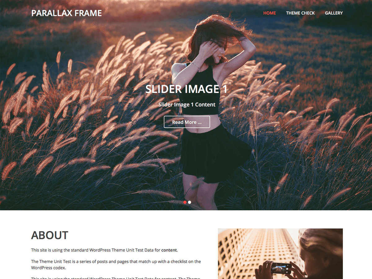 Parallax Frame WordPress Theme by catchthemes