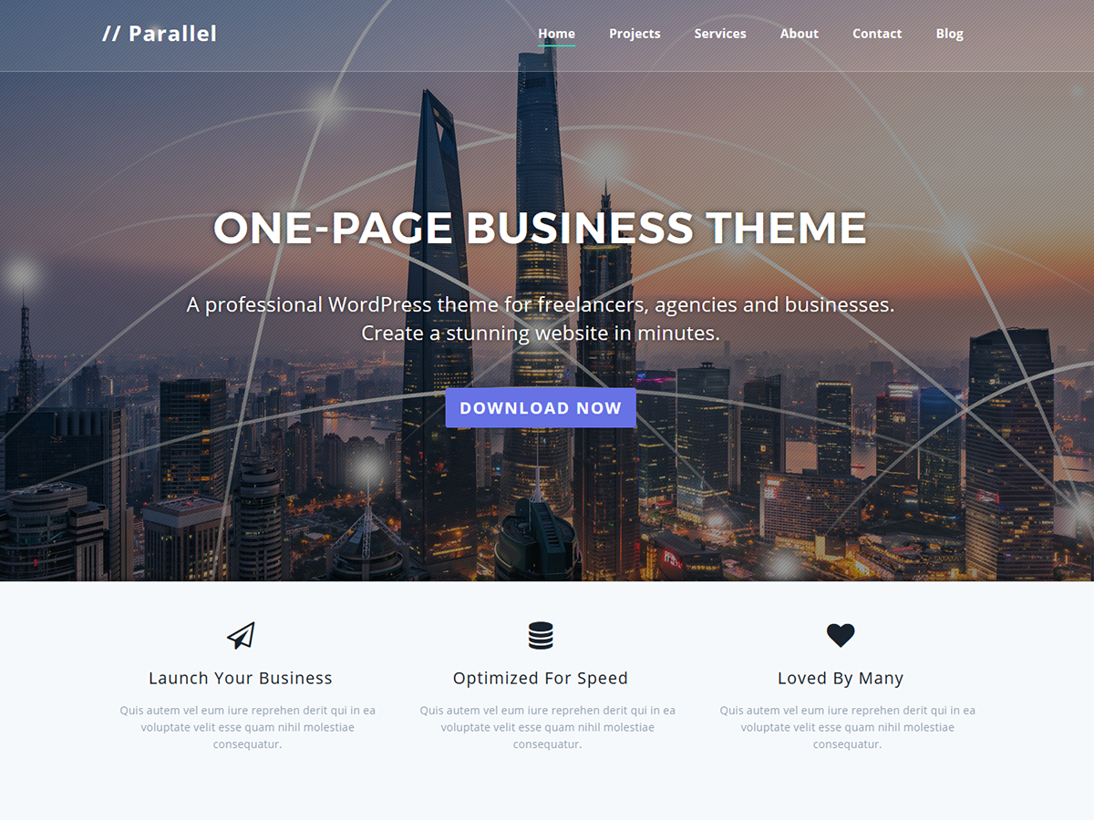 Parallel WordPress Theme by spicethemes