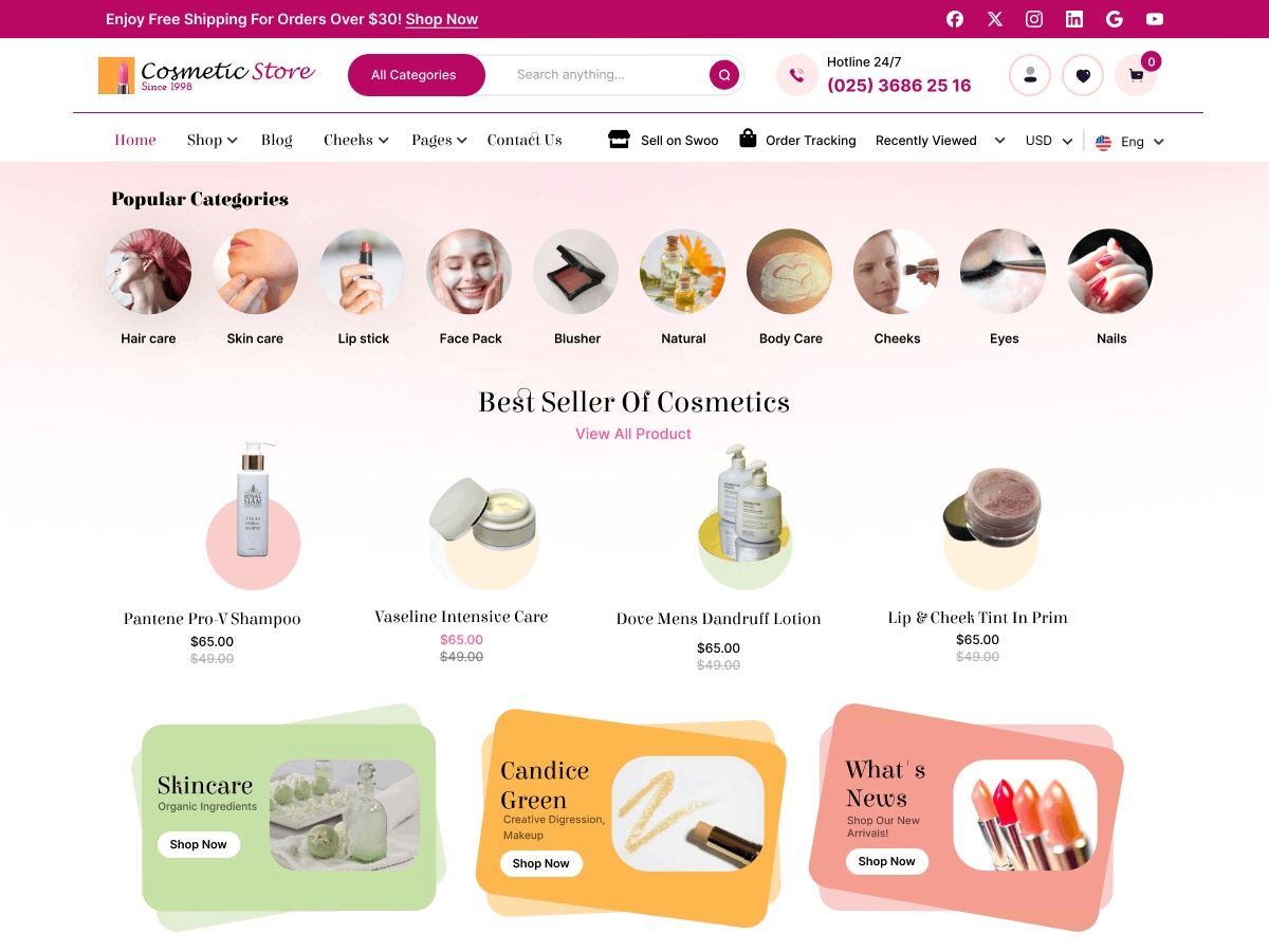 Pedicure Makeup Store screenshot