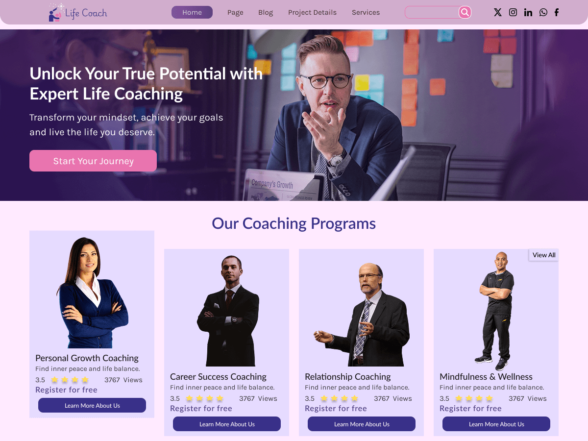 Personal Life Coach Screenshot