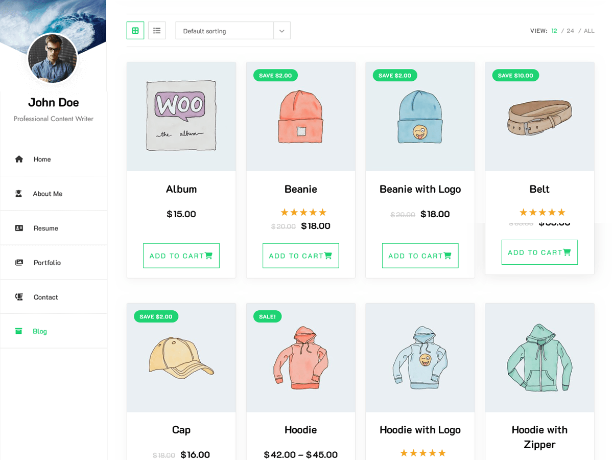 Personal Portfolio Store
