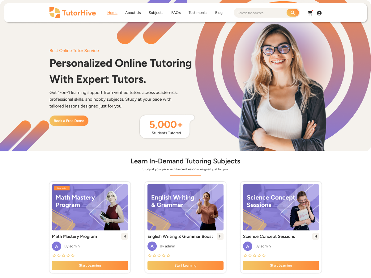 Personal Tutor Screenshot