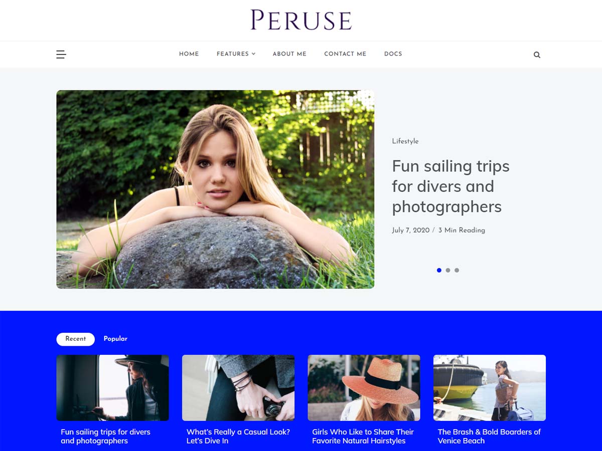 Peruse screenshot