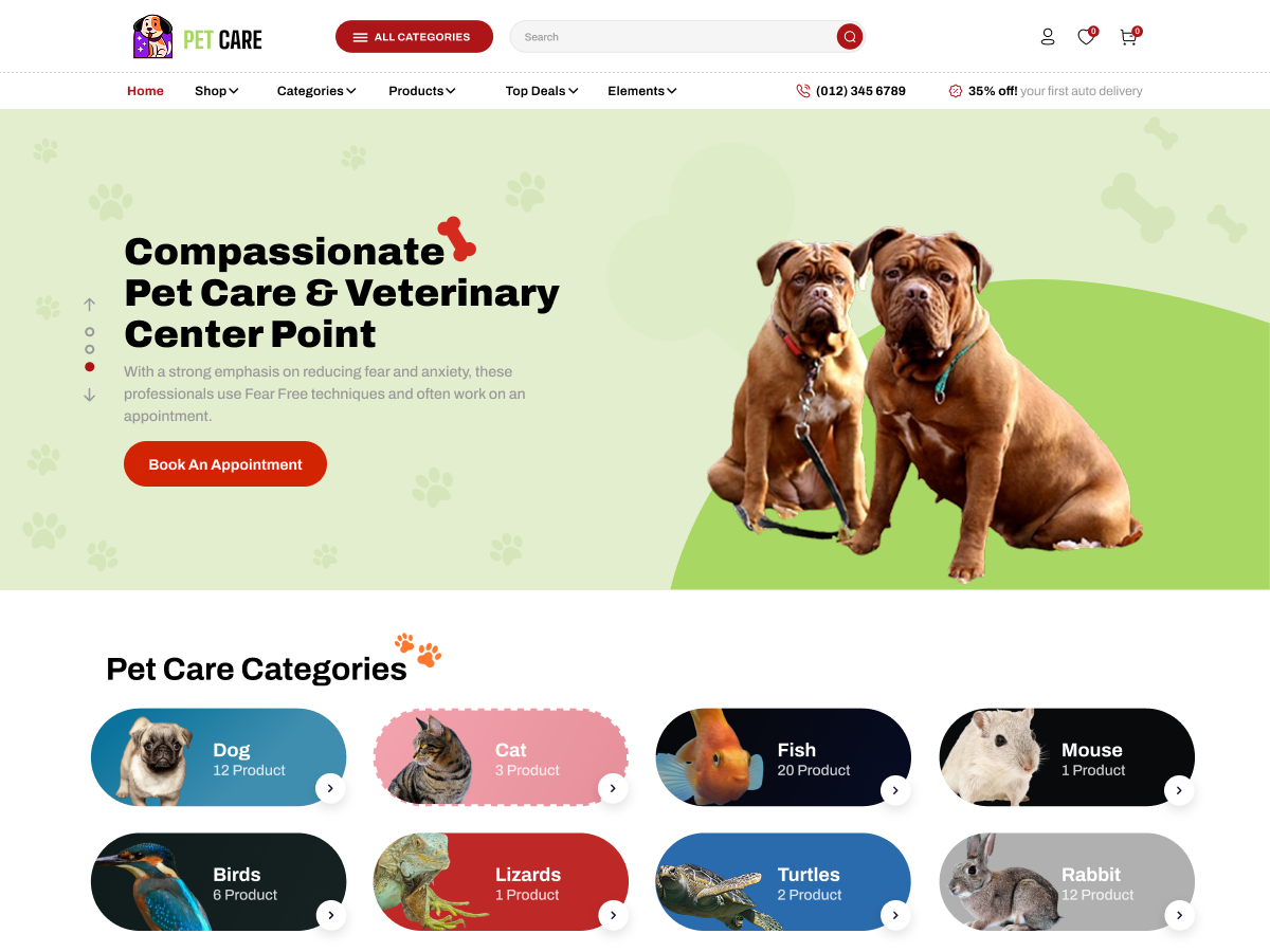 Pet Care Store Screenshot