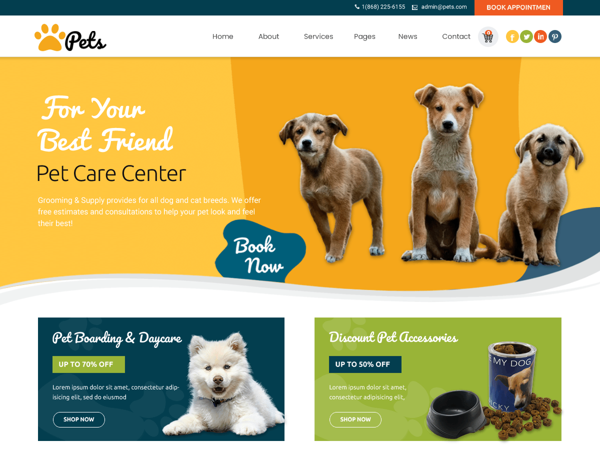 Pet Care Zone Theme — WordPress.com