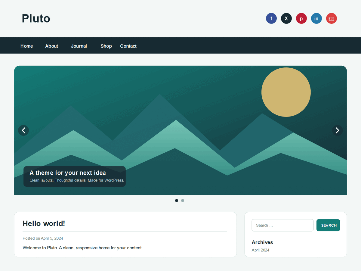 Pluto screenshot