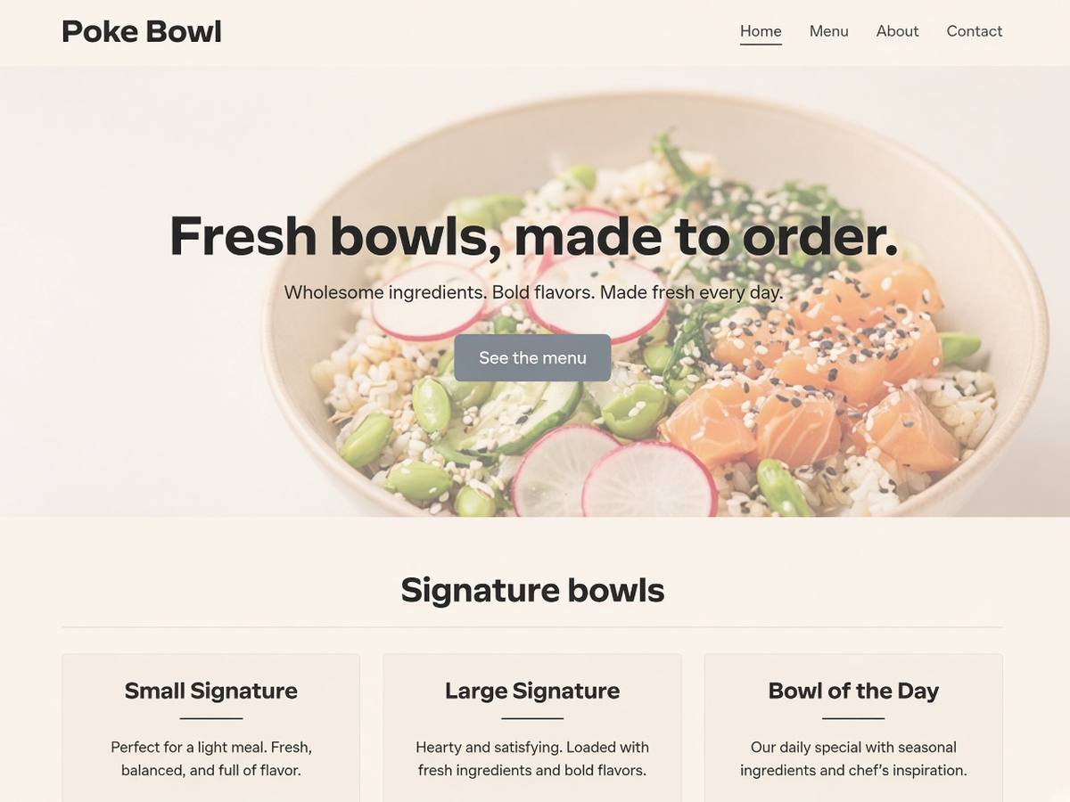 Poke Bowl