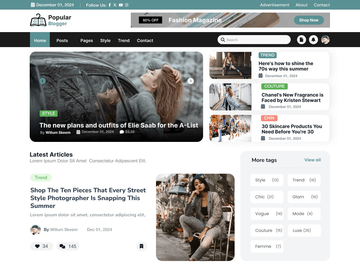 Popular Blogger
