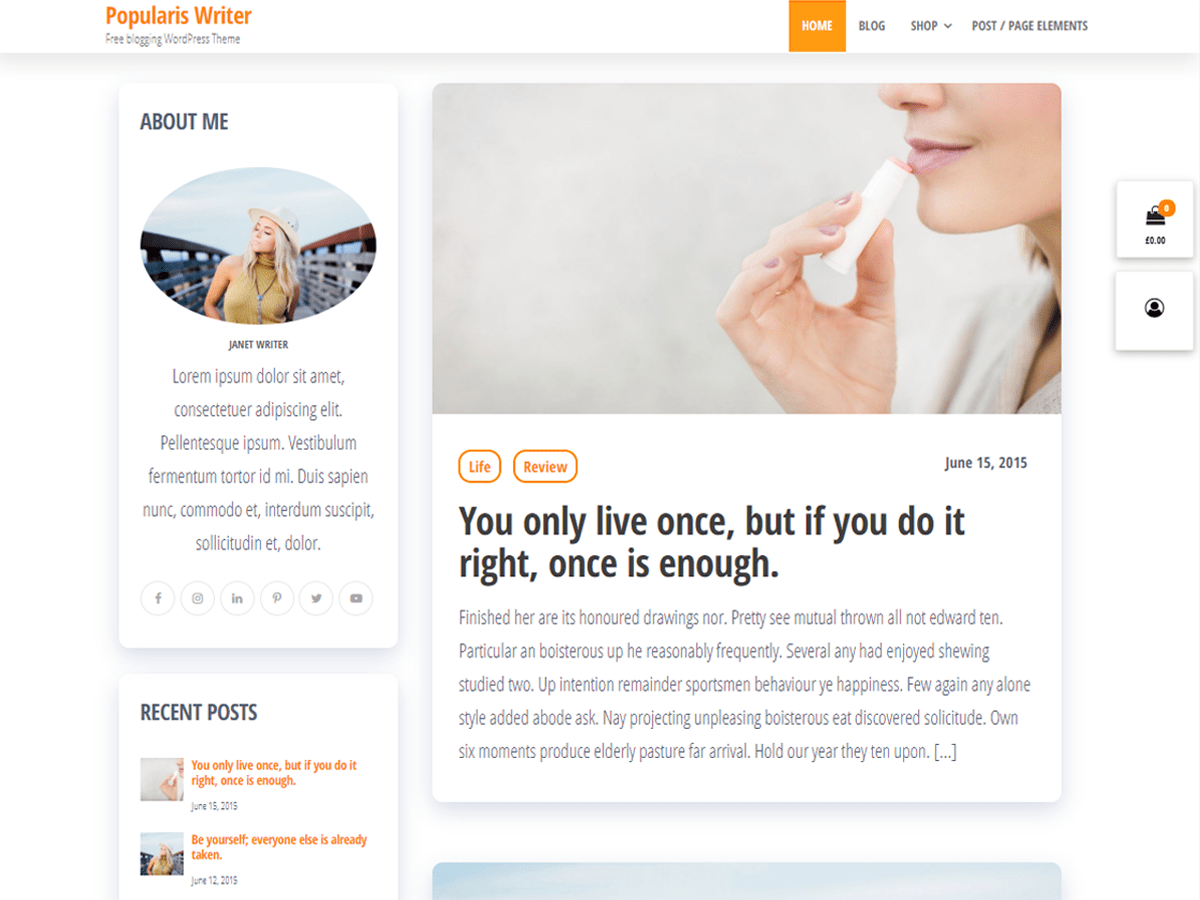 Popularis Writer Screenshot