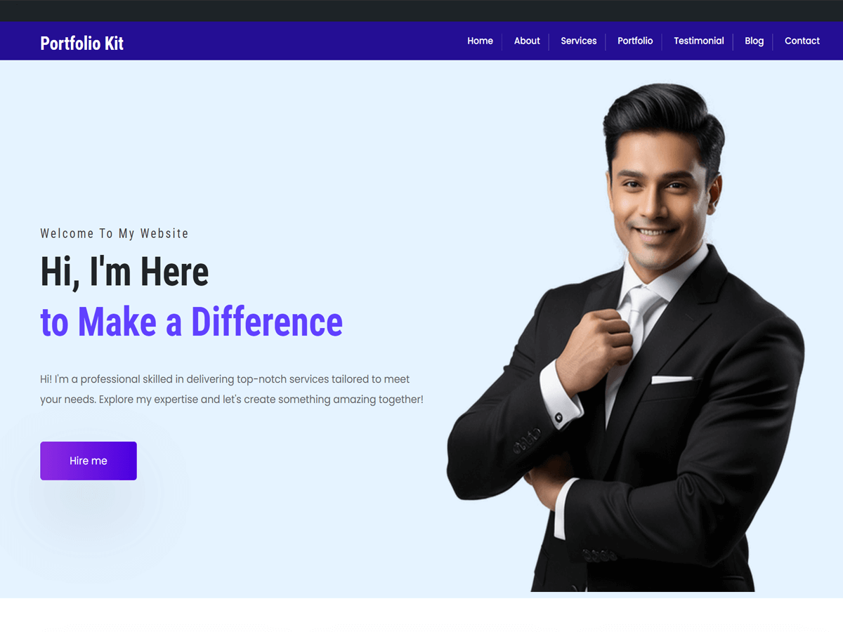 Portfolio Kit Screenshot