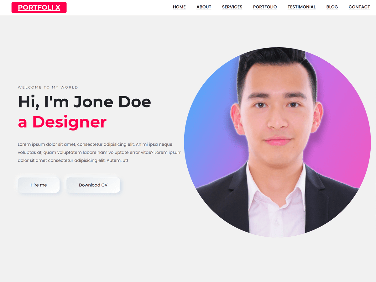 PortfolioX Screenshot