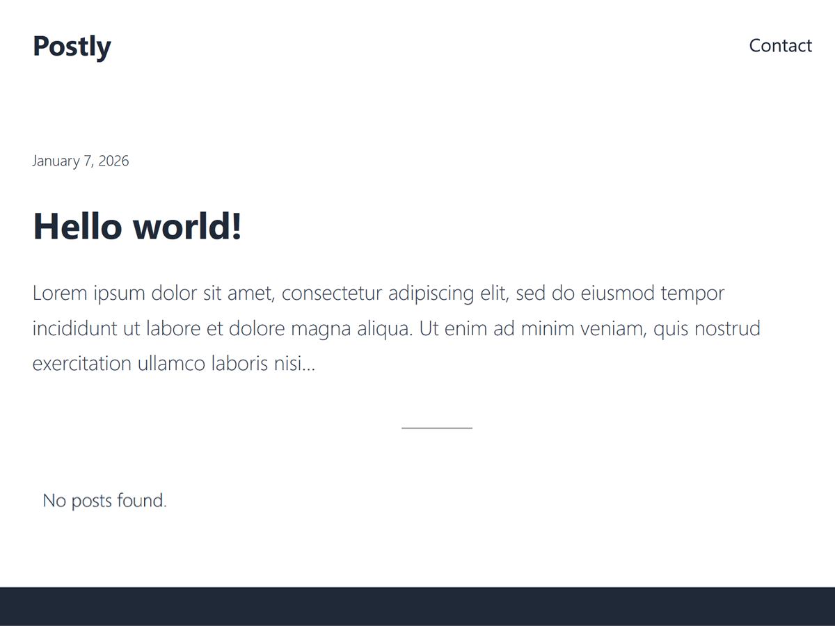 Postly Blocgit Press Screenshot