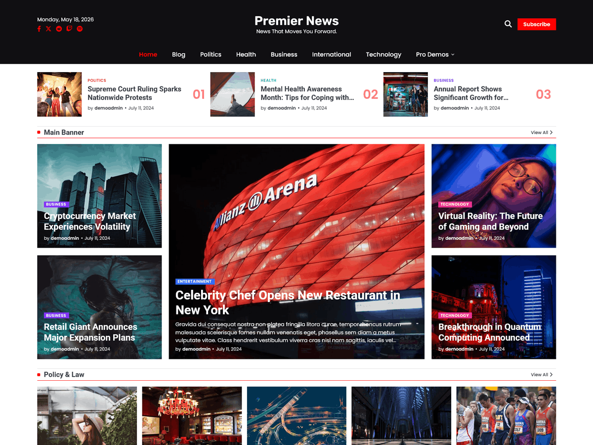 Premier News screenshot