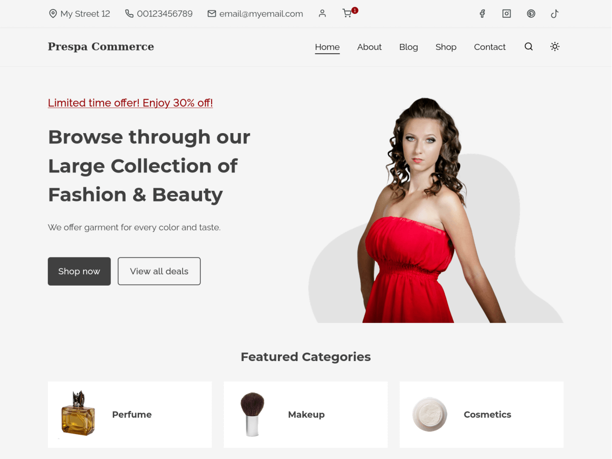 Prespa Commerce Screenshot