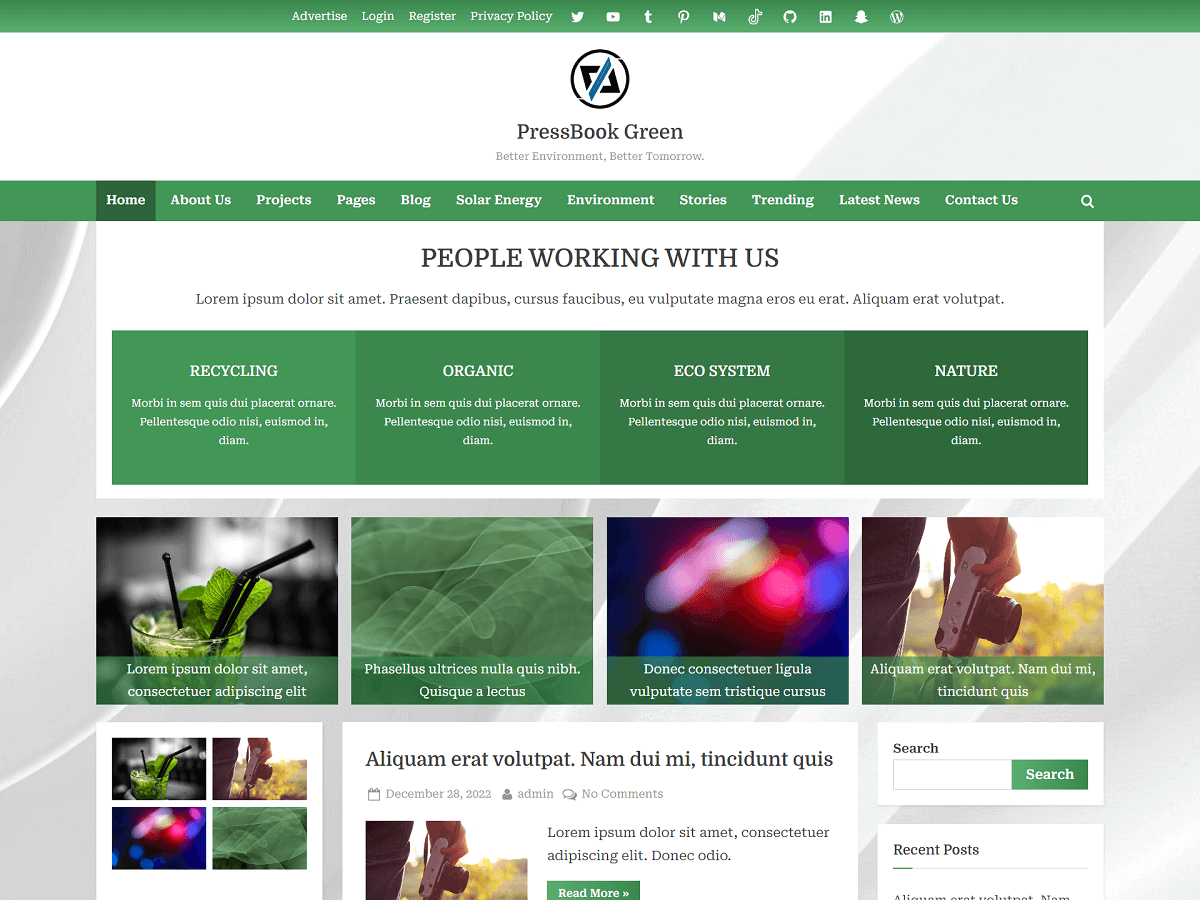 PressBook Green