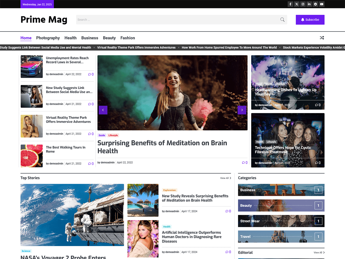 Prime Mag Screenshot