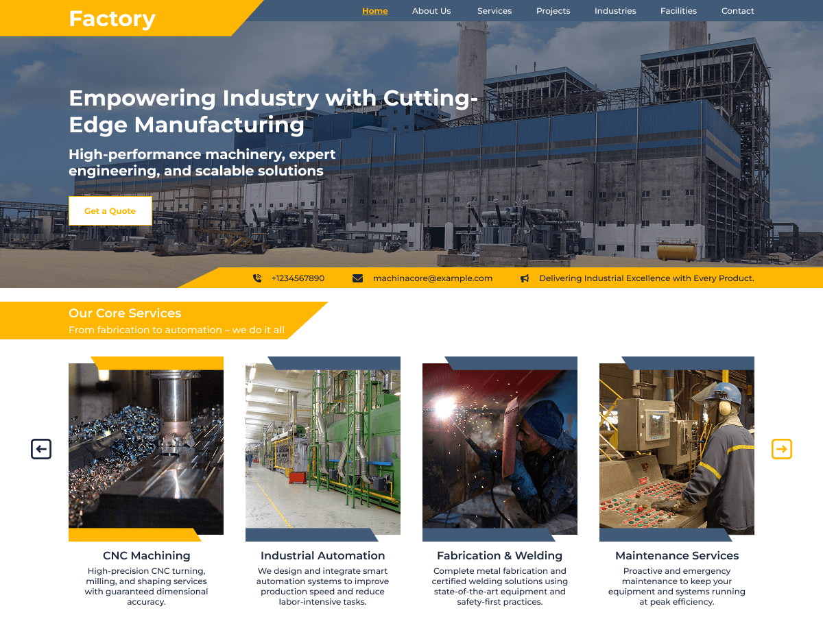 Production Factory Screenshot