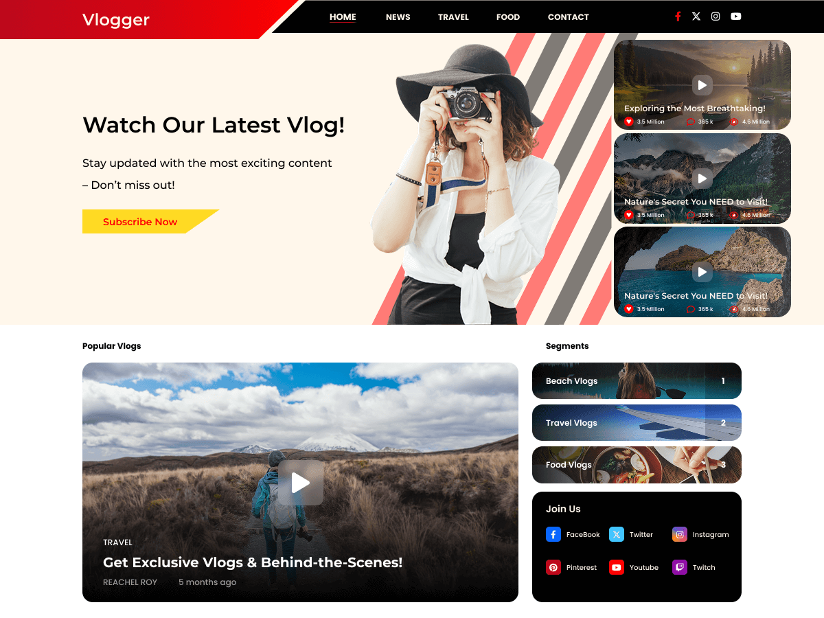 Professional Vlogger Screenshot