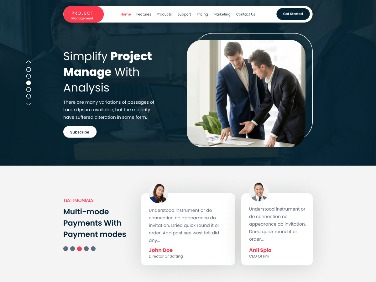 Project Management screenshot