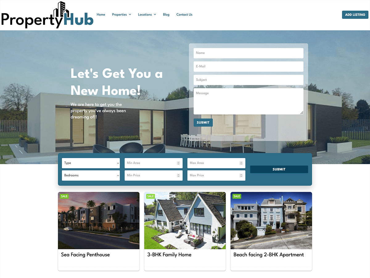 Property Hub Screenshot