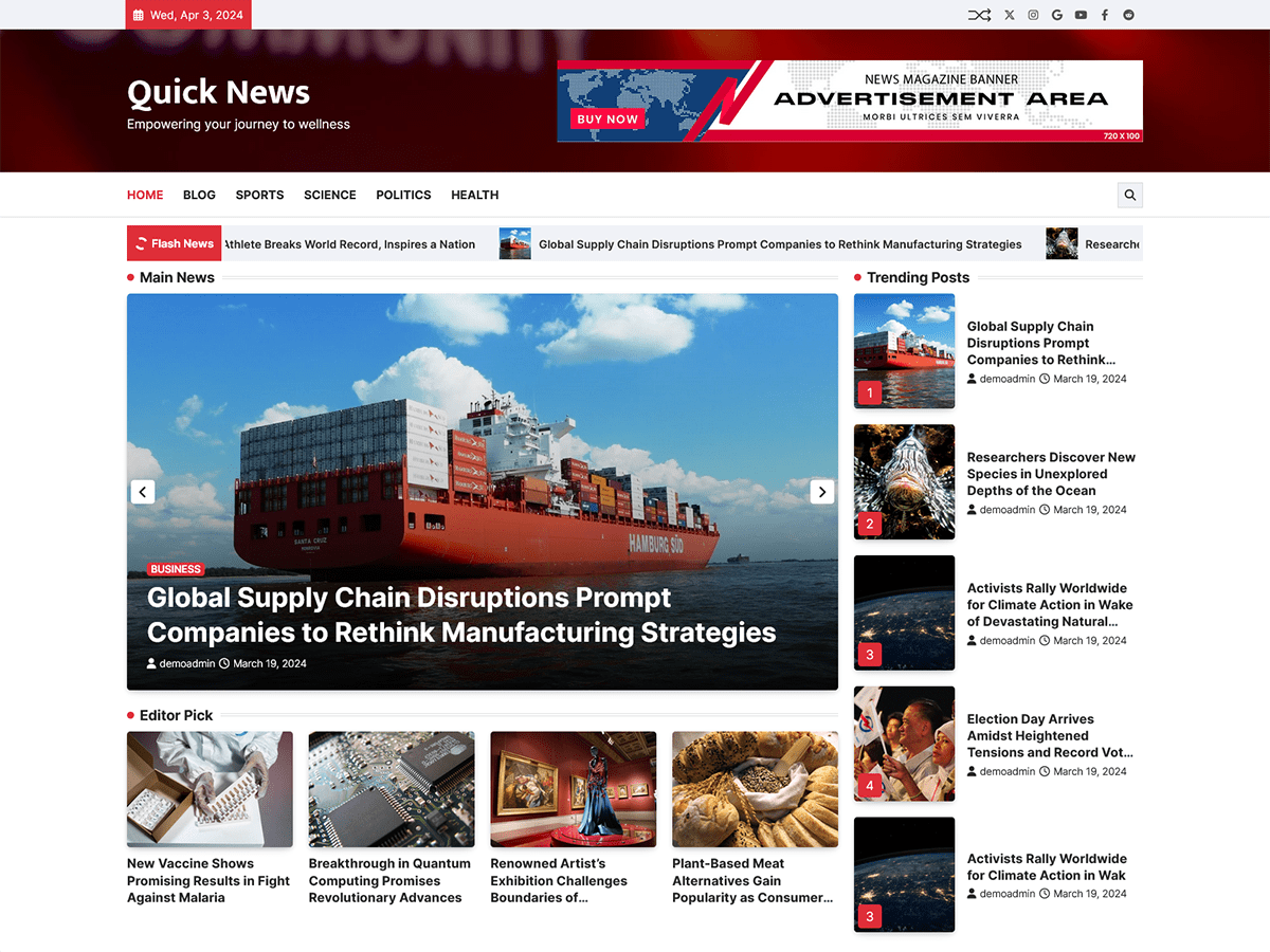 Quick News Screenshot