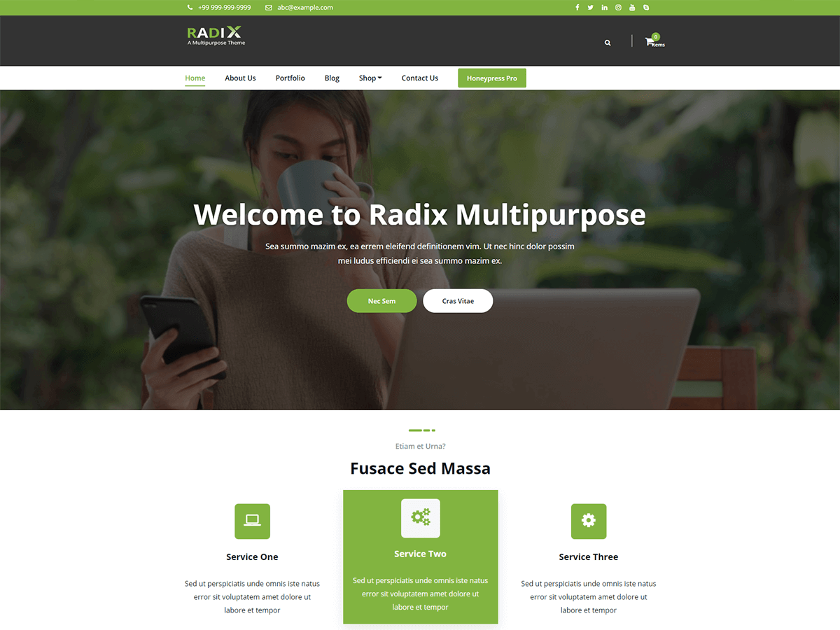 Radix Multipurpose Screenshot
