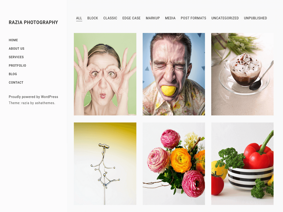 Razia Photography Screenshot