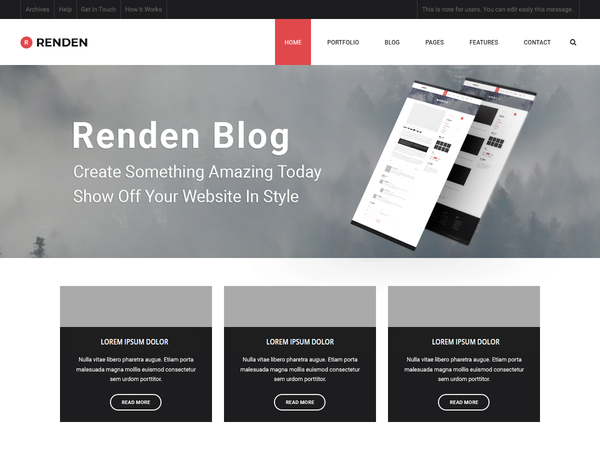 Renden Blog Screenshot