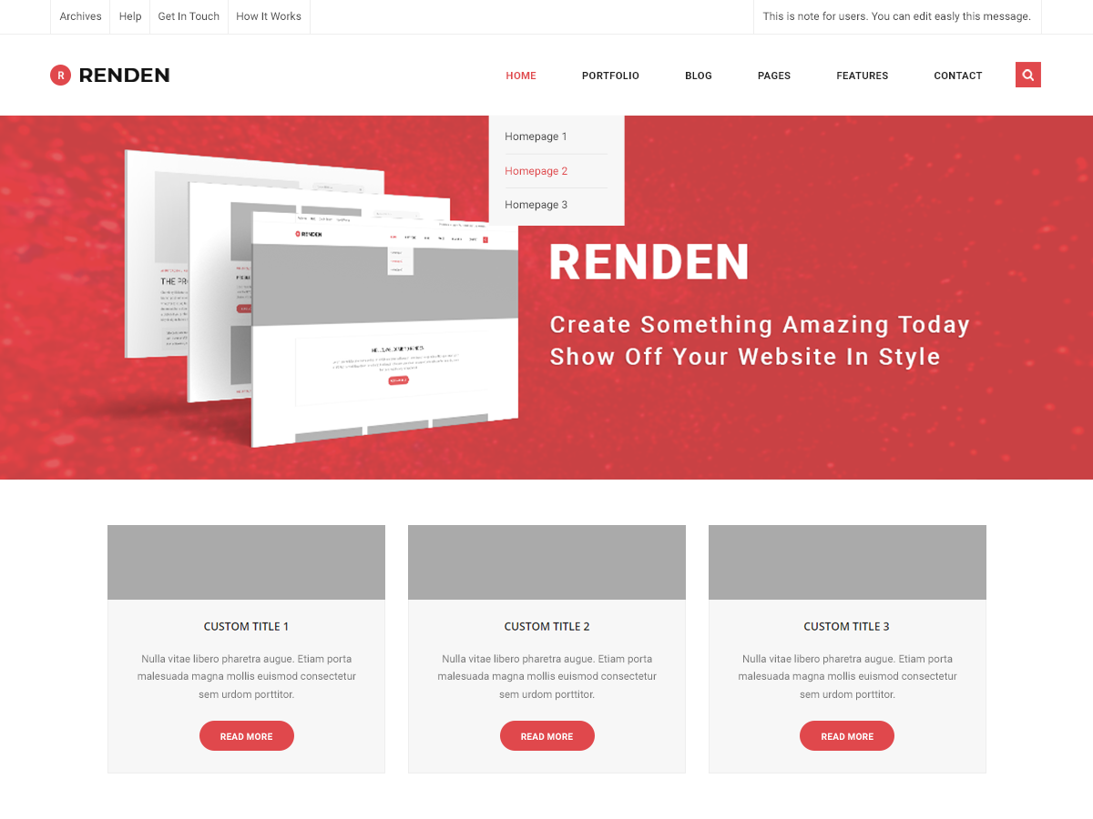 Renden Grid Screenshot